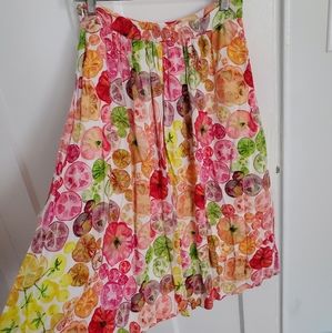 Heirloom Tomato Print Pocket Skirt Modcloth